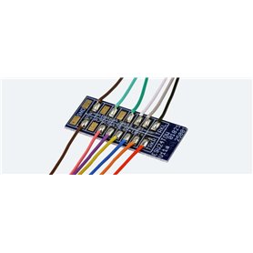 ESU 53953 Adapter board, 24-pin E24 socket to open wires, 88mm, heat shrink