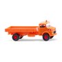 Wiking 089506 Flatbed tipper (MB LAK 710) municipal orange