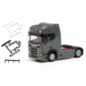 Herpa 054485 Accessory bigger sunshield for Scania CR CS, 4x black and 4x White