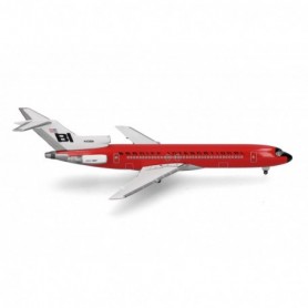 Herpa Wings 537551 Flygplan Braniff International Boeing 727-200 - Solid Red - N401BN