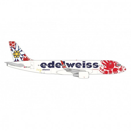 Herpa Wings 537650 Flygplan Edelweiss Air Airbus A320 "Help Alliance" - HB-JLT
