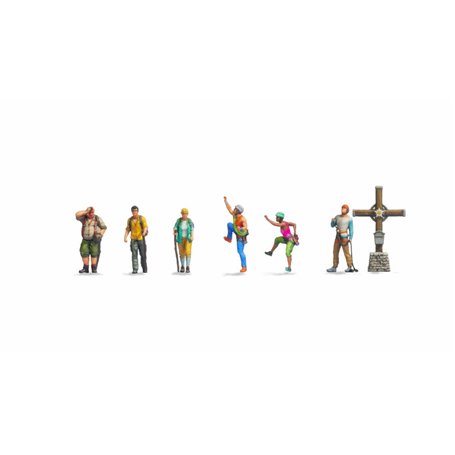 Noch 44531 Mountain Hikers with Cross, 6 st "3D Master Figures"