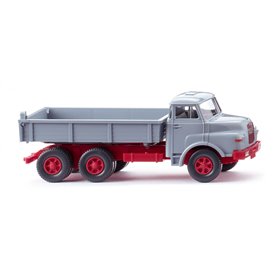 Wiking 042408 Flatbed tipper (MAN) – silver