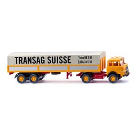 Wiking 051503 Flatbed tractor-trailer (Krupp “Transag Suisse”