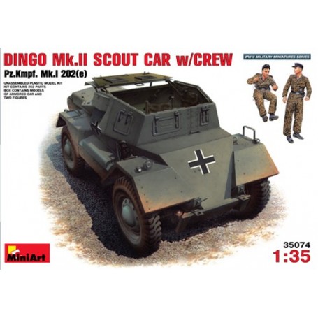MiniArt 35074 Markfordon Dingo Mk.II Scout Car w/Crew (Pz.Kmpf. MK.I 202(e)