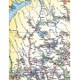Böcker BOK64 Karta över Sveriges Järnvägar och stationer 1914