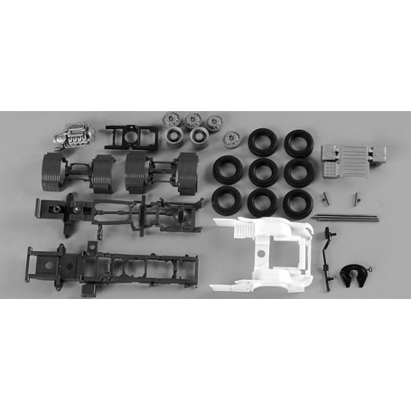 Herpa 082433 Chassis for tractor Scania R forward-stroke 3-axle Content: 2 pcs.