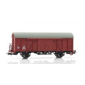 NMJ 503108 Godsvagn NMJ Topline modell av NSB Gbkls 158 5809-3 med grått understell og tretak