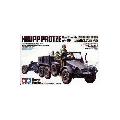 Tamiya 35259 Markfordon Krupp Protze 1 ton (6x4) Kfz.69 Towing Truck with 3.7 cm Pak