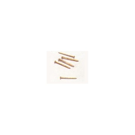 Amati 4136-10 Nubb/spik, mässing, rund skalle, 10 mm, 0,5 mm diameter, 100 st