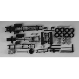 Herpa 082723 Chassis for trucks MAN TGX 3-axle with roll-off kinematics Content: 2 pcs.