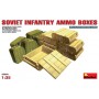 MiniArt 35090 Soviet Infantry Ammo Boxes, 6 trä och 6 metallboxar