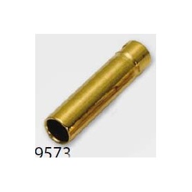 DynoMAX B9573 Guldpläterade runda kontakter, 4 mm, hona, 10 st
