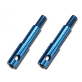 Traxxas 5537X Styrspindelaxel, blå anodiserad aluminium, fram, höger eller vänster, 2 st