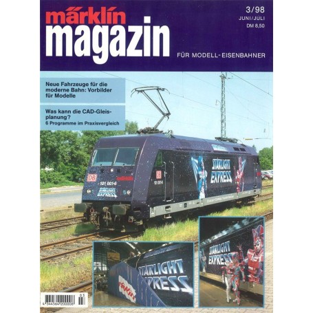 Kataloger KAT123 Märklin Magazin 3/1998 Tyska