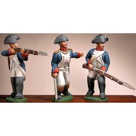 Prince August 549 Napoleon Frankrike. Officerare och infanteri / Officer, infantry advancing & firing