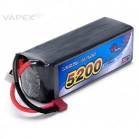 VAPEX VP93855 Li-Po Batteri 4S 14,8V 5200mAh 40C T-kontakt 1:8 Off-Road