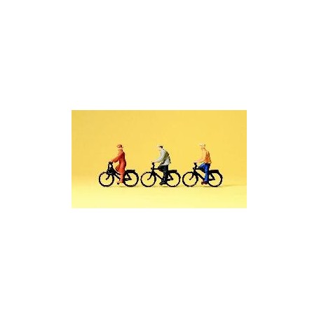 Preiser 74011 Cyklister, 3 st