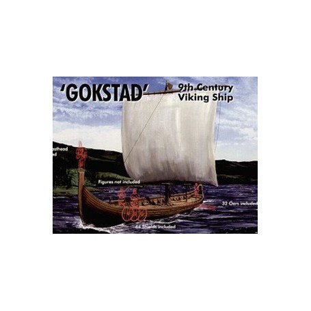 EMHAR 9001 Vikingaskepp "Gokstad", 9th Century, plastbyggsats