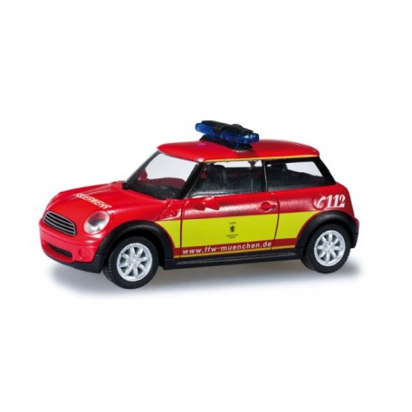 Herpa 049801 Mini Cooper "Fire Department Munich"