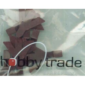 Hobby Trade 93026-1 Kortkoppelkuliss, brun, kort, 2 st, för SJ HBIS