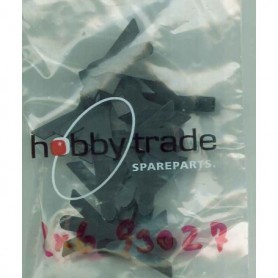 Hobby Trade 93027-1 Kortkoppelkuliss, kort, svart, 2 st, för SJ HBIS
