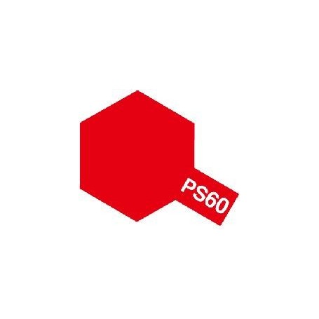 Tamiya 86060 Sprayfärg PS-60 Ljus Micaröd "Bright Mica Red", innehåller 100 ml