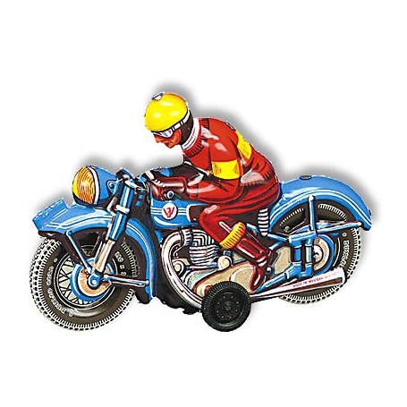 Wilesco 10589 Motorcykel blå