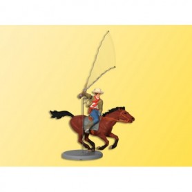 Viessmann 5197 Cowboy med häst, rörlig figur