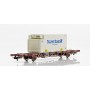 NMJ 507110 Containervagn CargoNet med 1 st 25"" container "Tollpost Globe"