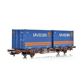 NMJ 507118 Containervagn CargoNet med 2 st 23"" containrar "Linjegods"