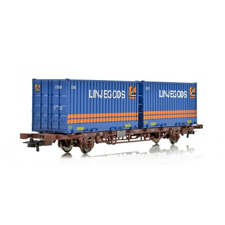 NMJ 507118 Containervagn CargoNet med 2 st 23"" containrar "Linjegods"