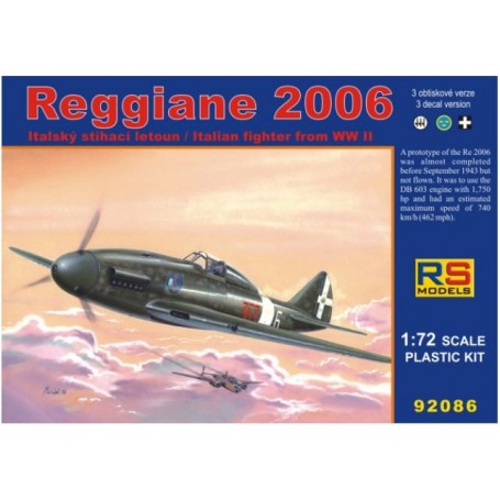 RS Models 92086 Flygplan Reggiane 2006, med svenska dekaler
