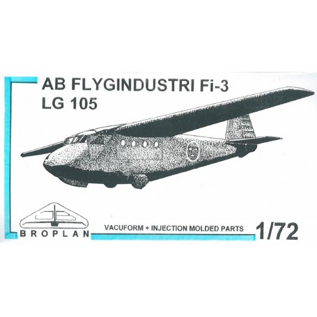 Broplan MS46 Flygplan AB Flygindustri Fi-3 LG 105