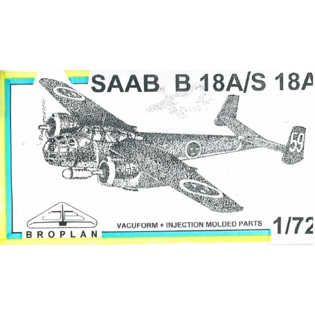 Broplan MS33 Flygplan SAAB B18A/S 18A