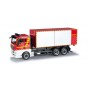 Herpa 091404 MAN truck chassis with load handling system "Wuppertal fire department"