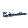 Herpa 303538 MAN TGX XLX Euro 5 semi low boy semitrailer with hook blocks for Liebherr LR 1600/2 "Wasel Krane"
