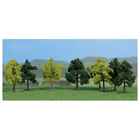 Heki 1140 Lövträd, 8 st, 4 cm höga