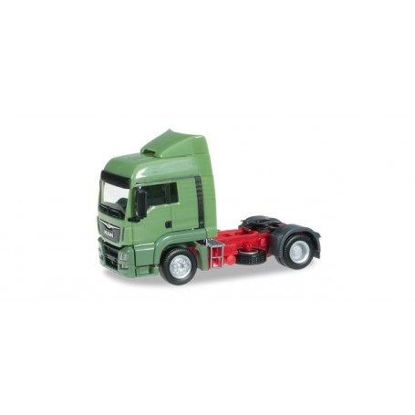 Herpa 302388-2 MAN TGS LX Euro 6 rigid tractor, reseda green