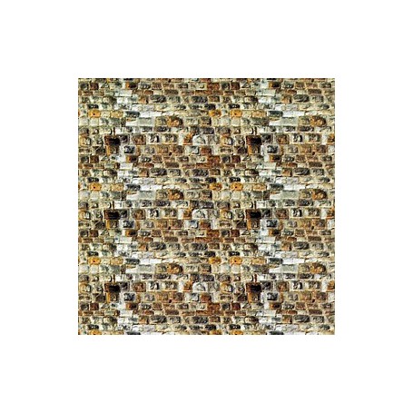 Vollmer 47363 Murplatta "Sandsten", papp, mått 250 x 125 mm