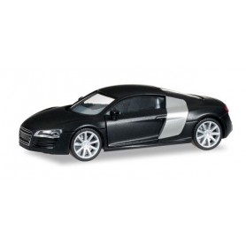 Herpa 038454 Audi R8®, matt black with chromed rims