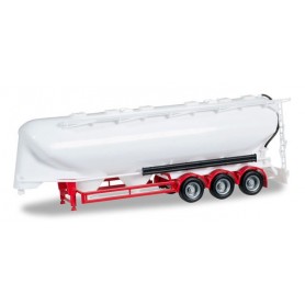 Herpa 075909-2 Tank trailer 55m³ 3a, undecorated, red