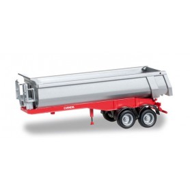 Herpa 076036-2 Carnehl dump trailer 2-axle, red