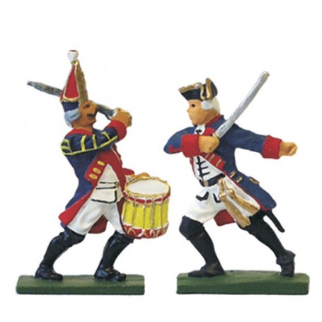 Prince August 62 Battle of Rossbach Prussian "Officer & Drummer"