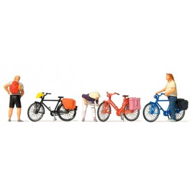 Preiser 10659 Cyklister, 3 figurer