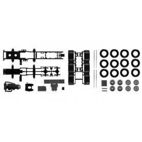 Herpa 084345 Chassis for Mercedes-Benz Actros SLT 4-axle heavy duty rigid tractor Content: 2 pcs.