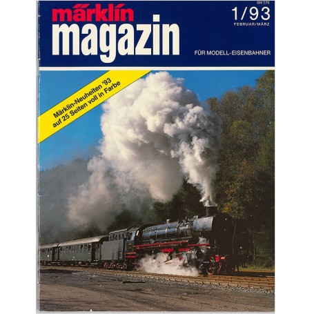 Kataloger KAT345 Märklin Magazin 1/93 Tyska