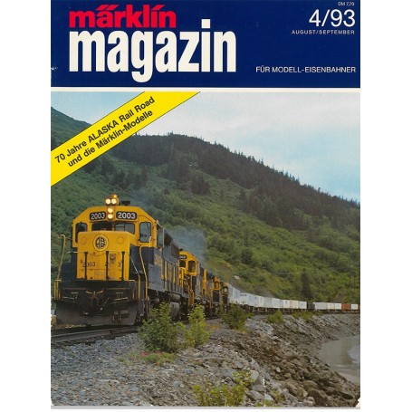 Kataloger KAT348 Märklin Magazin 4/93 Tyska