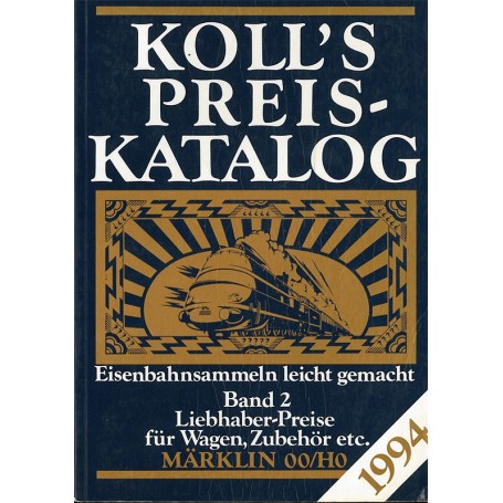 Böcker BOK218 Kolls Värderingsbok för Märklin 1994, band 2
