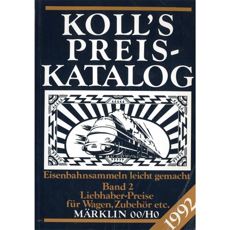 Böcker BOK219 Kolls Värderingsbok för Märklin 1992, band 2